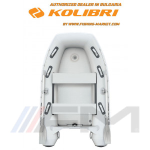 KOLIBRI - Надуваема моторна лодка с надуваем кил KM-270 DXL Explorer Airdeck - светло сива